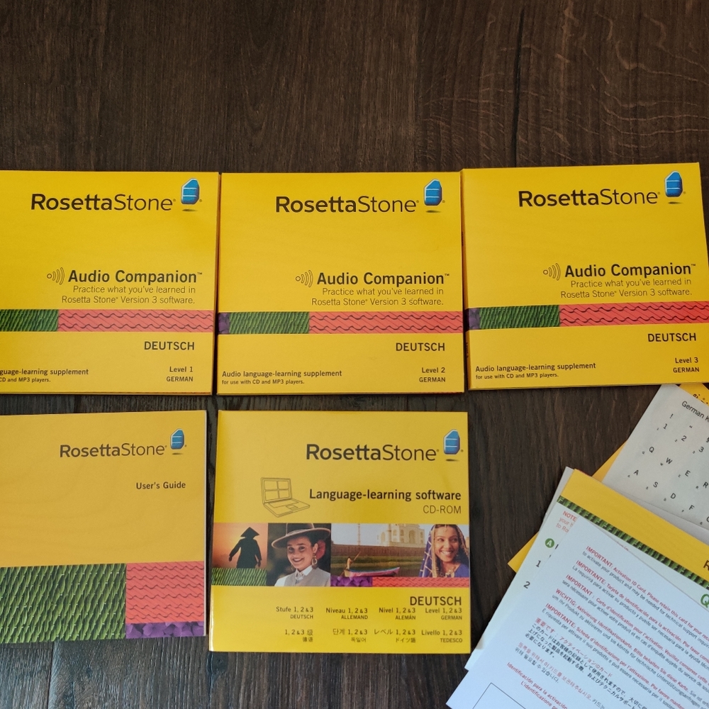 Rosetta Stone Deutsch Levels 1, 2 & 3 German Version 3